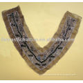 fancy embroidery mesh beaded collar for apparel